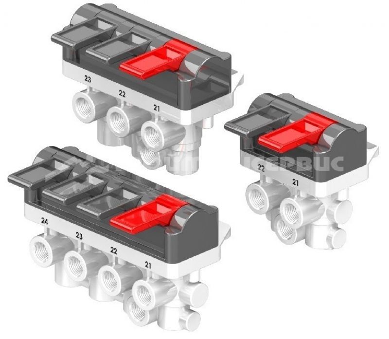 Пневмокнопка (двойная с датчиком) DOUBLE TIPPER AIR SWITCH (ELECTRICAL) 6RR32K102AE