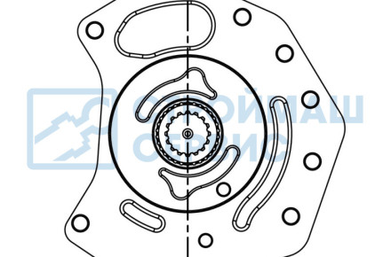 Вал отбора мощности (ВОМ) 4080G2604P1 (MRC ACTROS (G 281-12) CARDAN SHAFT + PLATE 1)