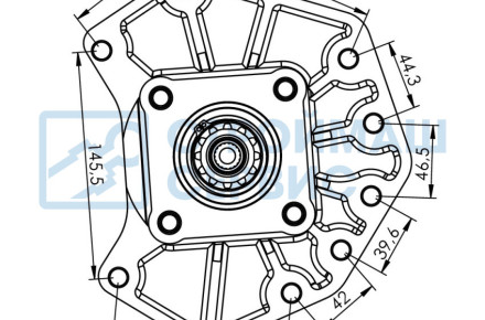Вал отбора мощности (ВОМ) 4080G2604P1 (MRC ACTROS (G 281-12) CARDAN SHAFT + PLATE 1)