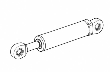 Гидроцилиндр ЦГ-125.56х1400.11