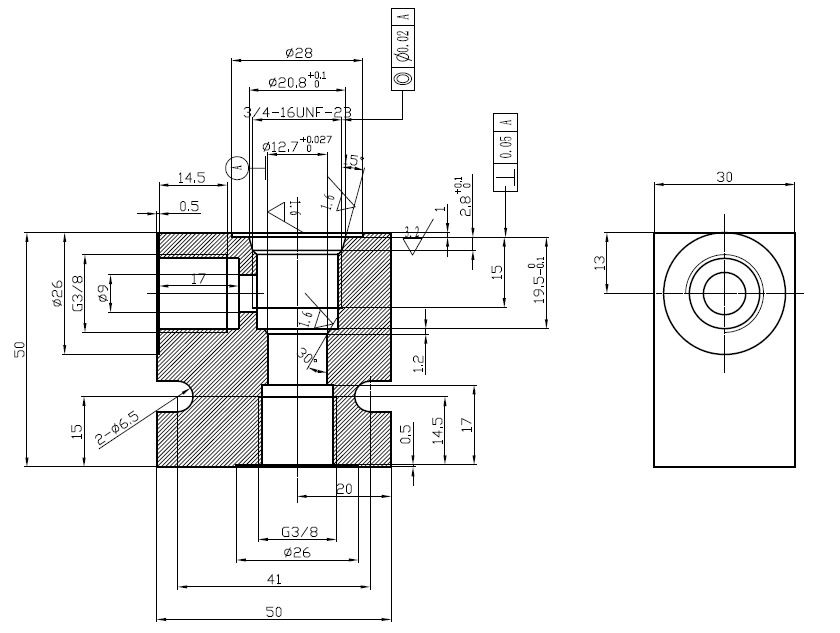 Схема корпуса электромагнитного клапана